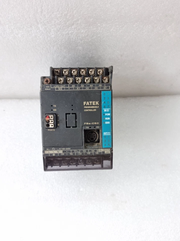 Used Fatek FBs-14MCT2-AC Programmable Controller 100-240Vac FBS14MCT2AC